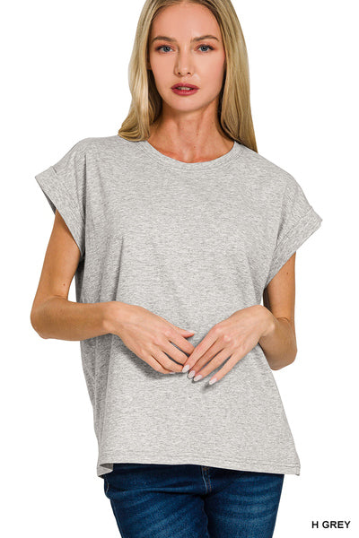 Everyday Ease Rolled Sleeve Tee