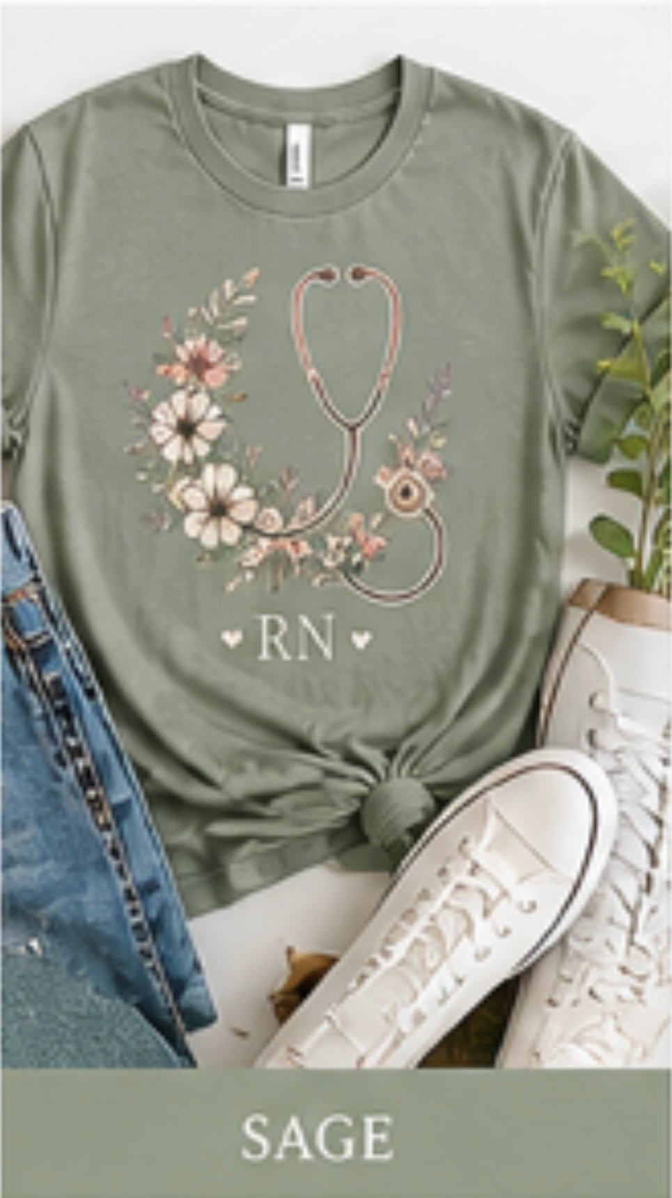 Wildflower RN Tee