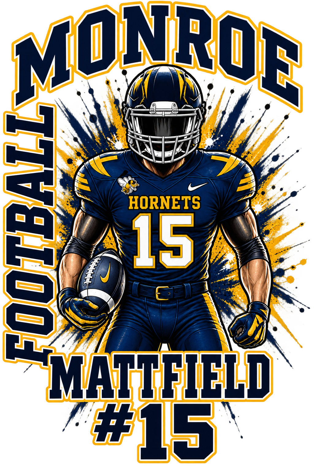 Custom Football Player - Monroe