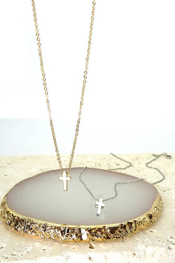 CLASSIC MINI CROSS NECKLACE | Modern Grace Boutique