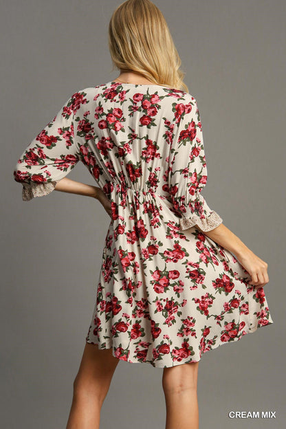 V-Neck Baby Doll Dress