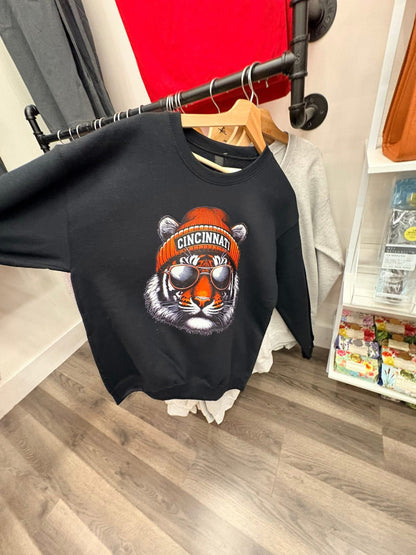 Cincinnati Football Sweatshirt – Bengal's Fan Crewneck Graphic Sweatshirt