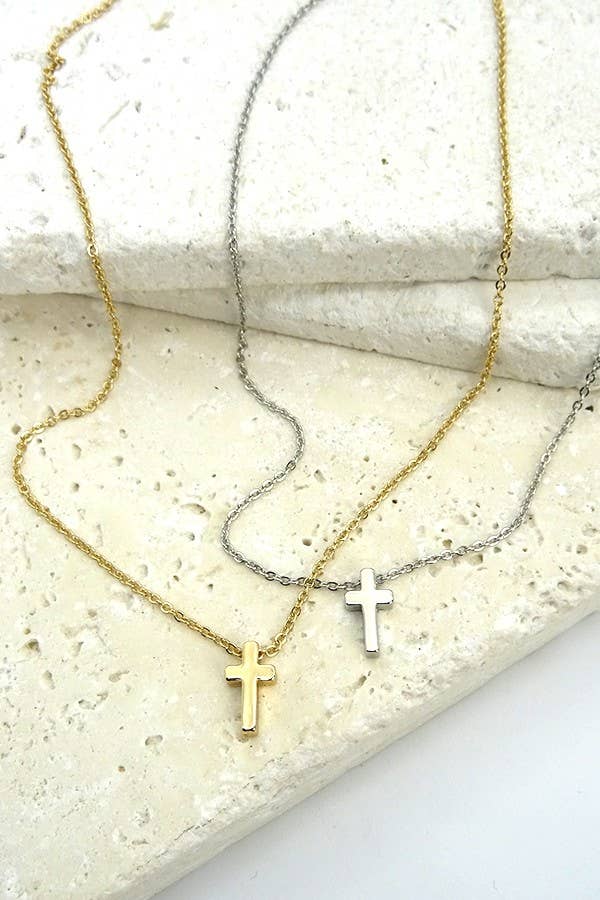 CLASSIC MINI CROSS NECKLACE | Modern Grace Boutique