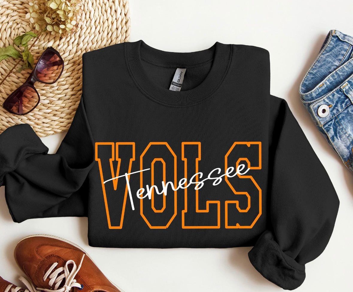 Tennessee Vols Sweatshirt & Tee | Game Day Spirit Wear | Modern Grace Boutique