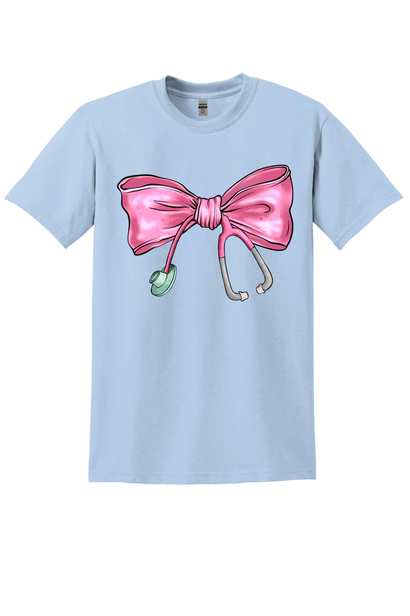 Pink Bow Stethoscope Graphic Tee / Crewneck / Hoodie