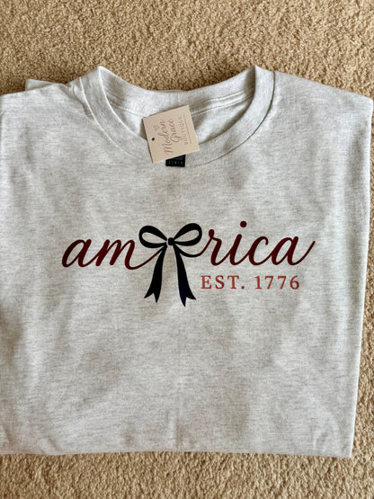 America Shirt - Red or Grey