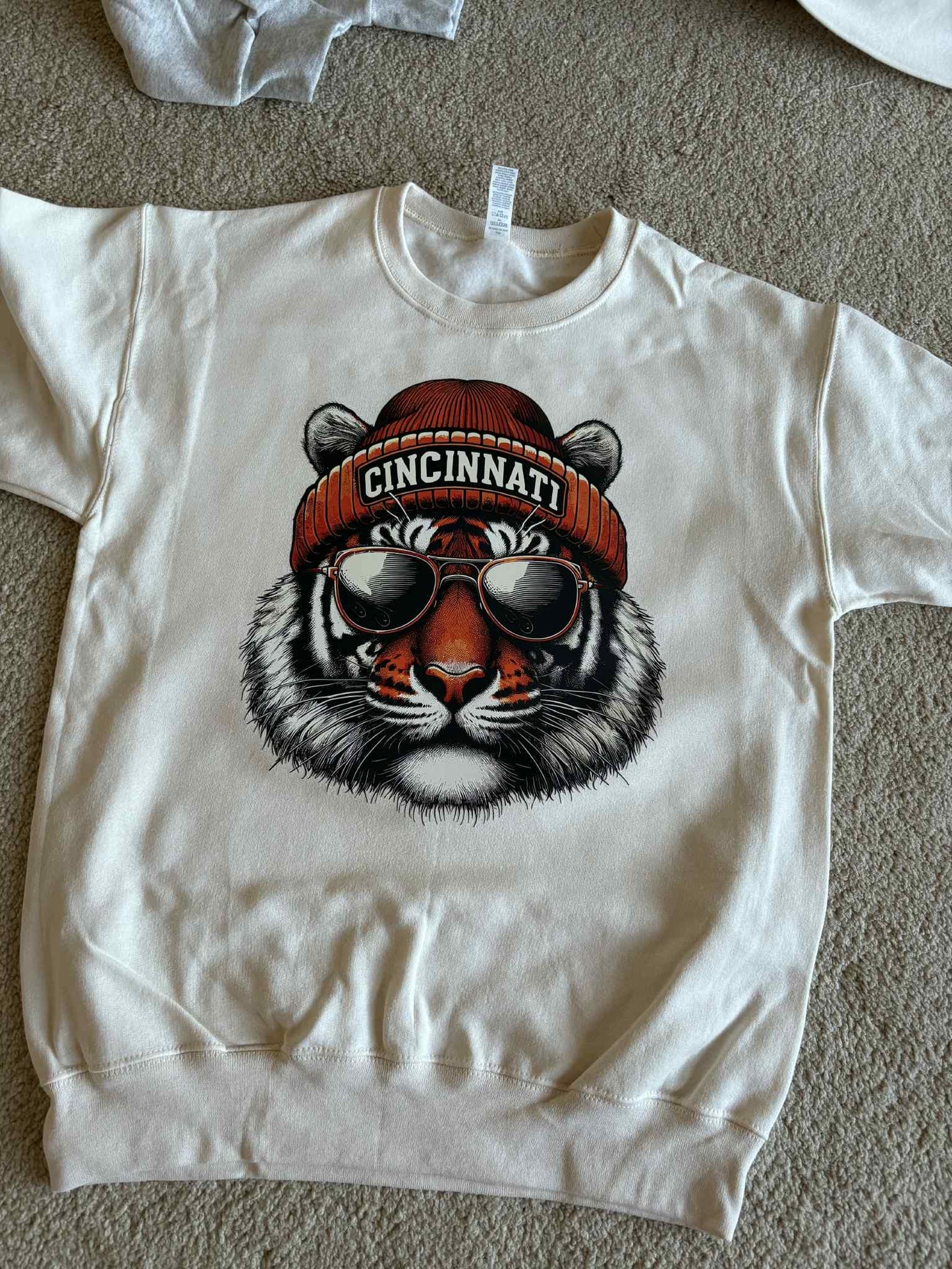 Cincinnati Football Sweatshirt – Bengal's Fan Crewneck Graphic Sweatshirt
