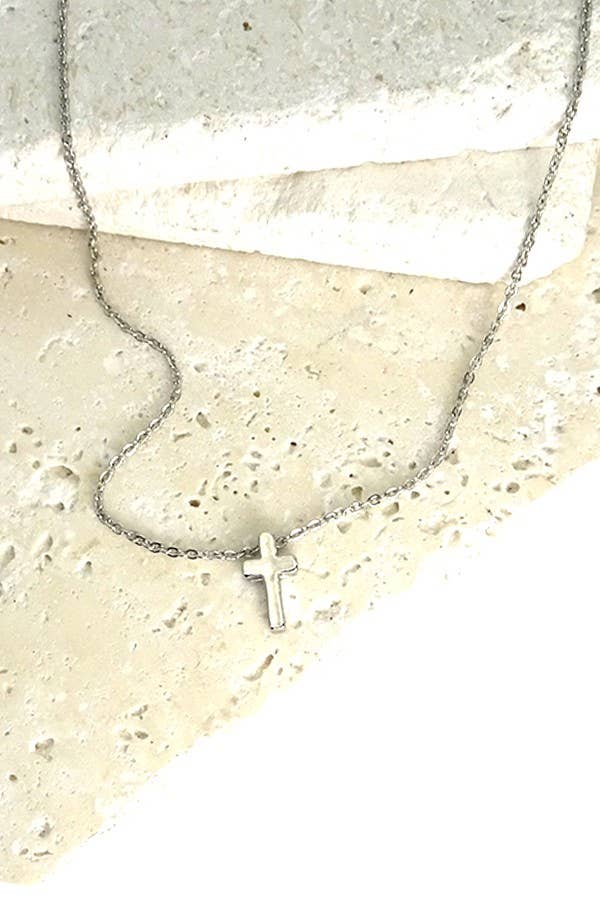 CLASSIC MINI CROSS NECKLACE | Modern Grace Boutique