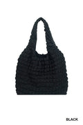 Midnight Cloud Textured Tote | Modern Grace Boutique