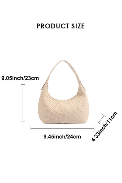Vanilla Latte Woven Shoulder Bag