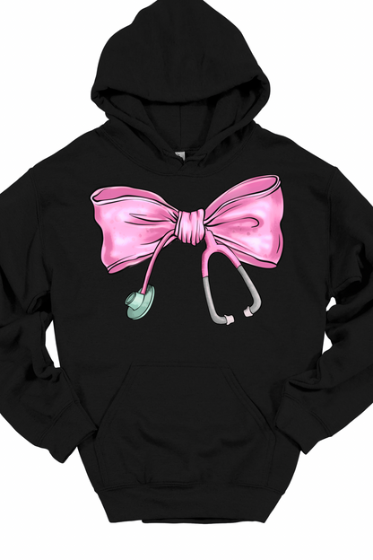 Pink Bow Stethoscope Graphic Tee / Crewneck / Hoodie
