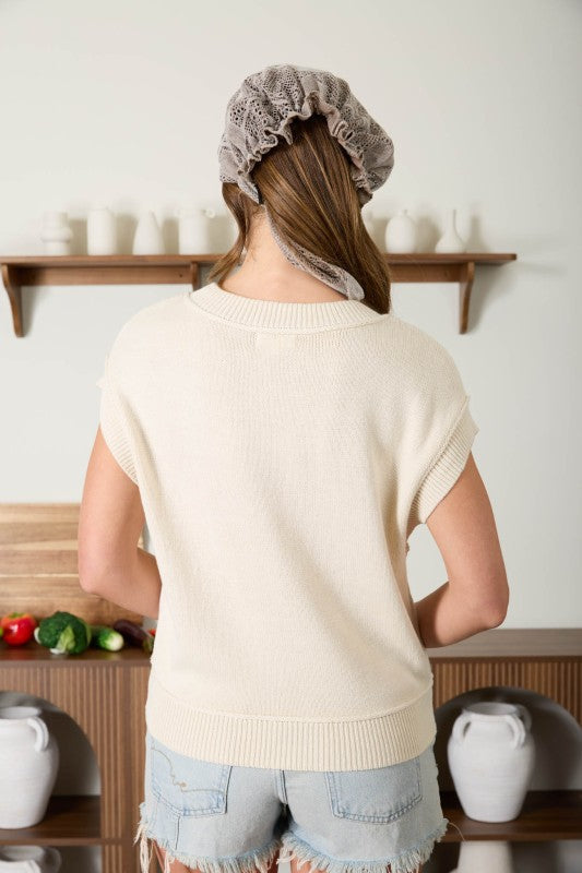 Cream Button Down