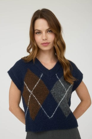 Argyle sweater vest