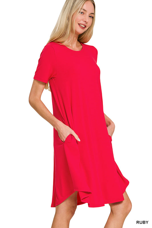 Cherry Bliss Pocket Dress