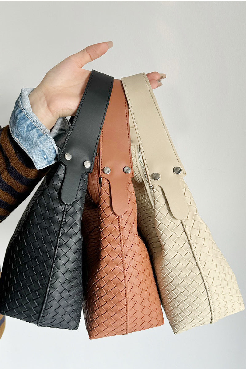Woven in Warmth Shoulder Bag