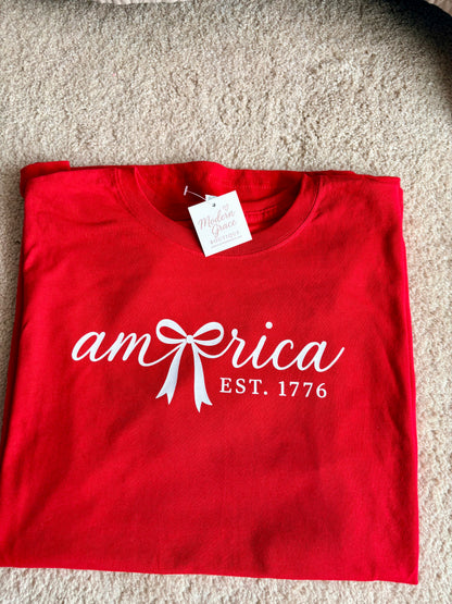 America Shirt - Red or Grey