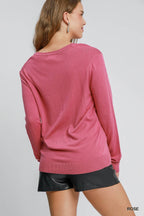 Rosy Days Lightweight V | Modern Grace Boutique