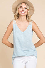 Sky Breeze Crochet Strap Tank | Modern Grace Boutique