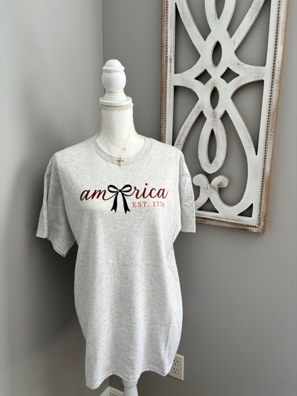 America Shirt - Red or Grey