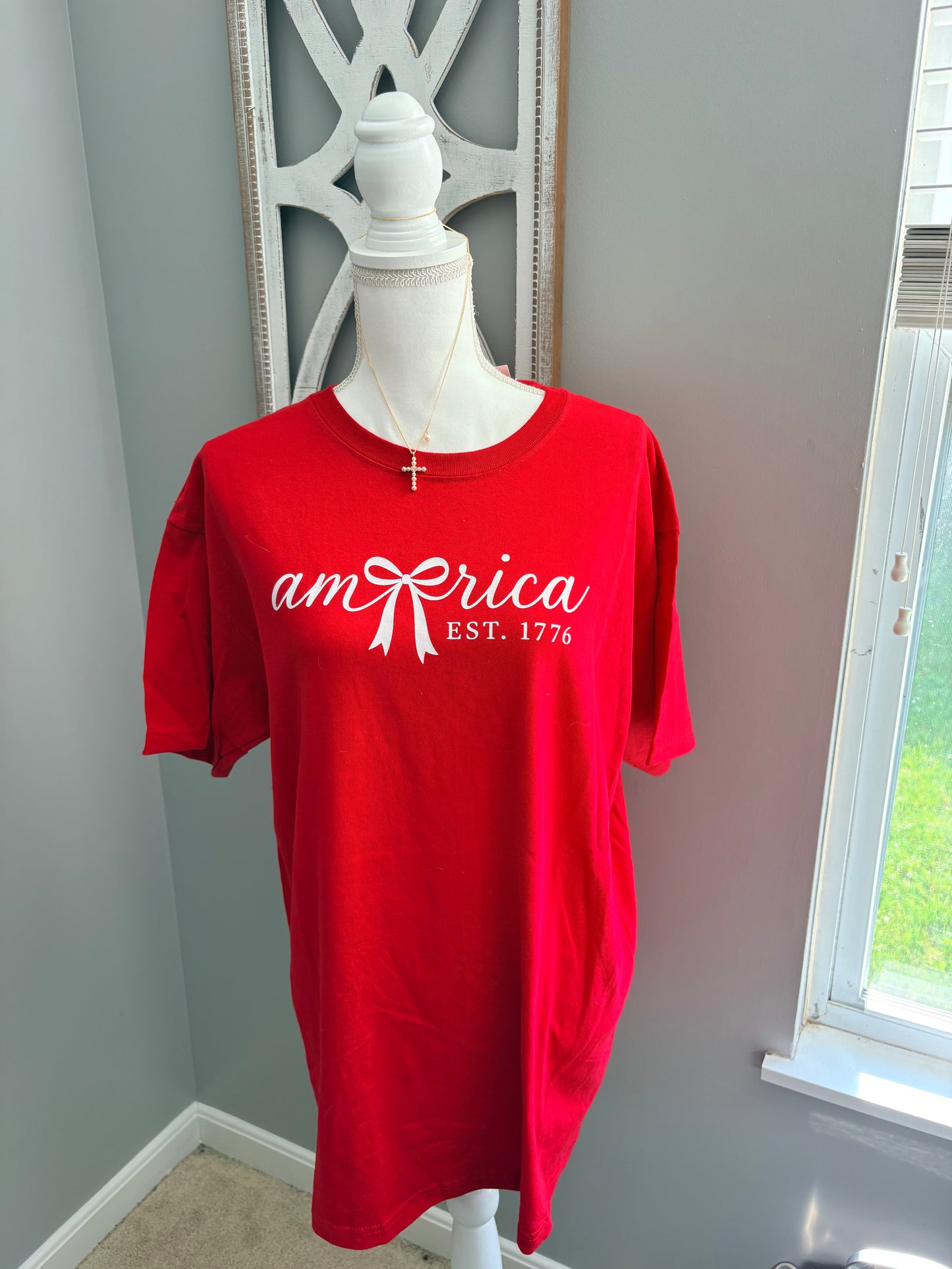 America Shirt - Red or Grey