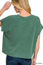 Waffle Knit Cap Sleeve Top | Modern Grace Boutique
