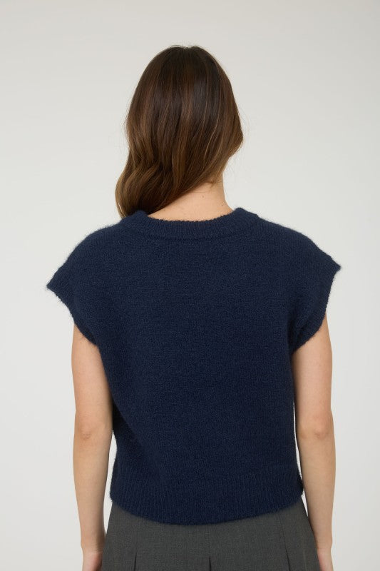 Varsity Nights Argyle Sweater Vest – Navy