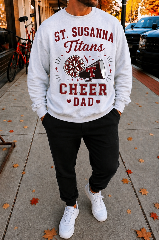 St Susanna Cheer Dad | T-Shirt, Crewneck & Hoodie