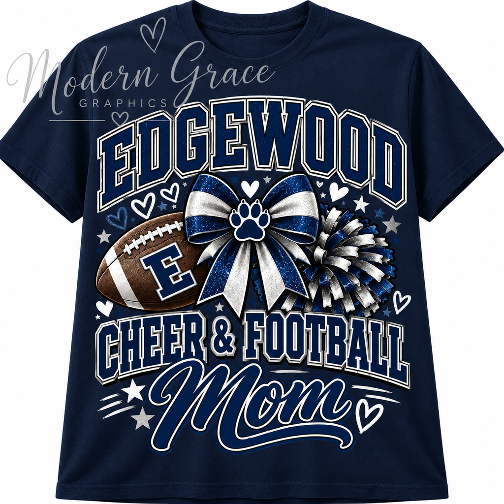 Edgewood Cheer & Football Mom Shirt | Modern Grace Boutique