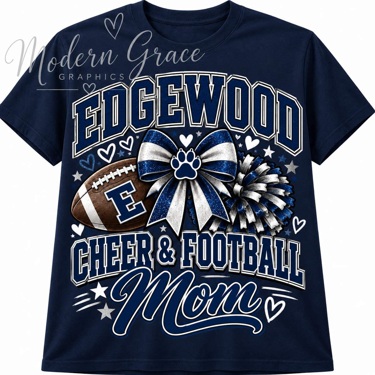 Edgewood Cheer & Football Mom Shirt