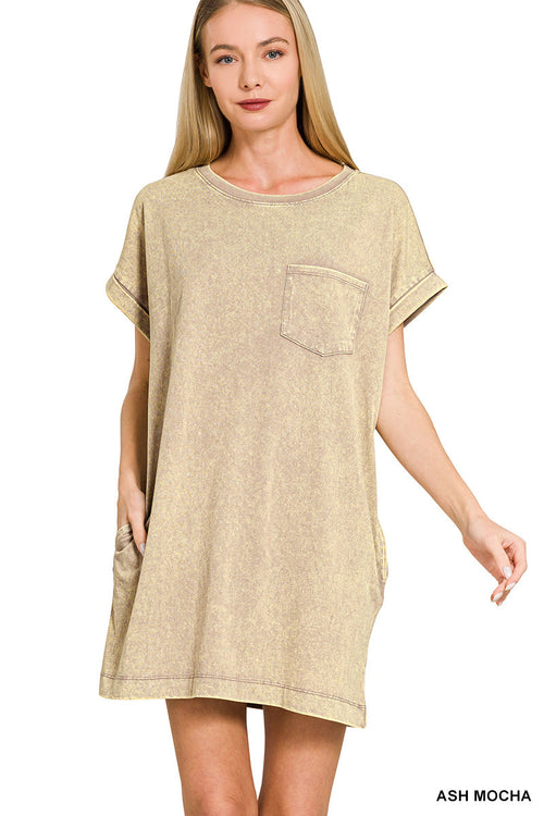 Ash Mocha Pocket Dress | Modern Grace Boutique