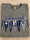 Cheer Pennant Spirit Tee | Cougars School Shirt | Modern Grace Boutique