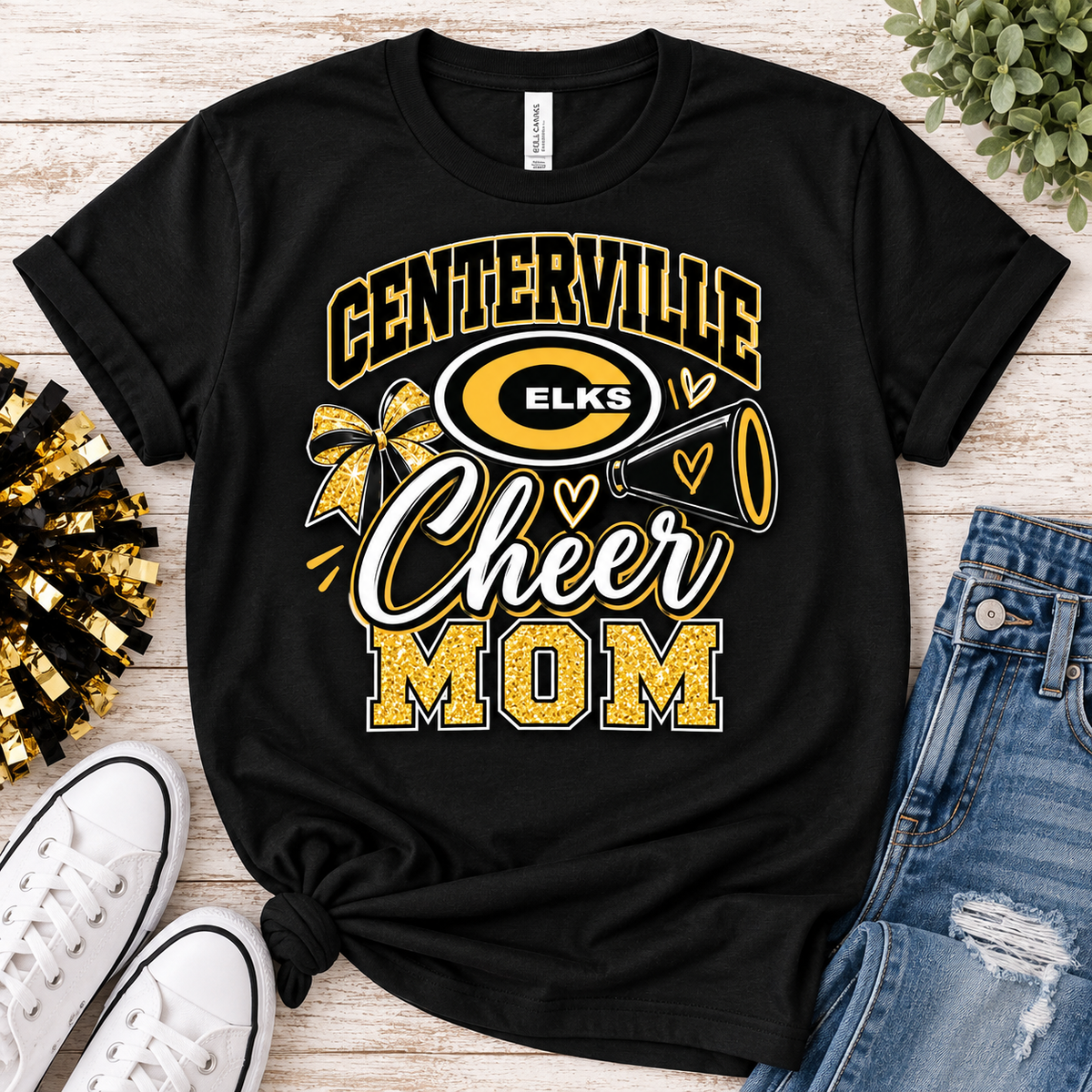 Centerville Elks Cheer Mom Shirt | Football & Cheer Spirit Wear | Modern Grace Boutique