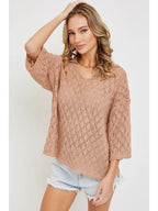 Lightweight Knit Sweater Top
