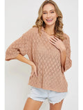 Lightweight Knit Sweater Top