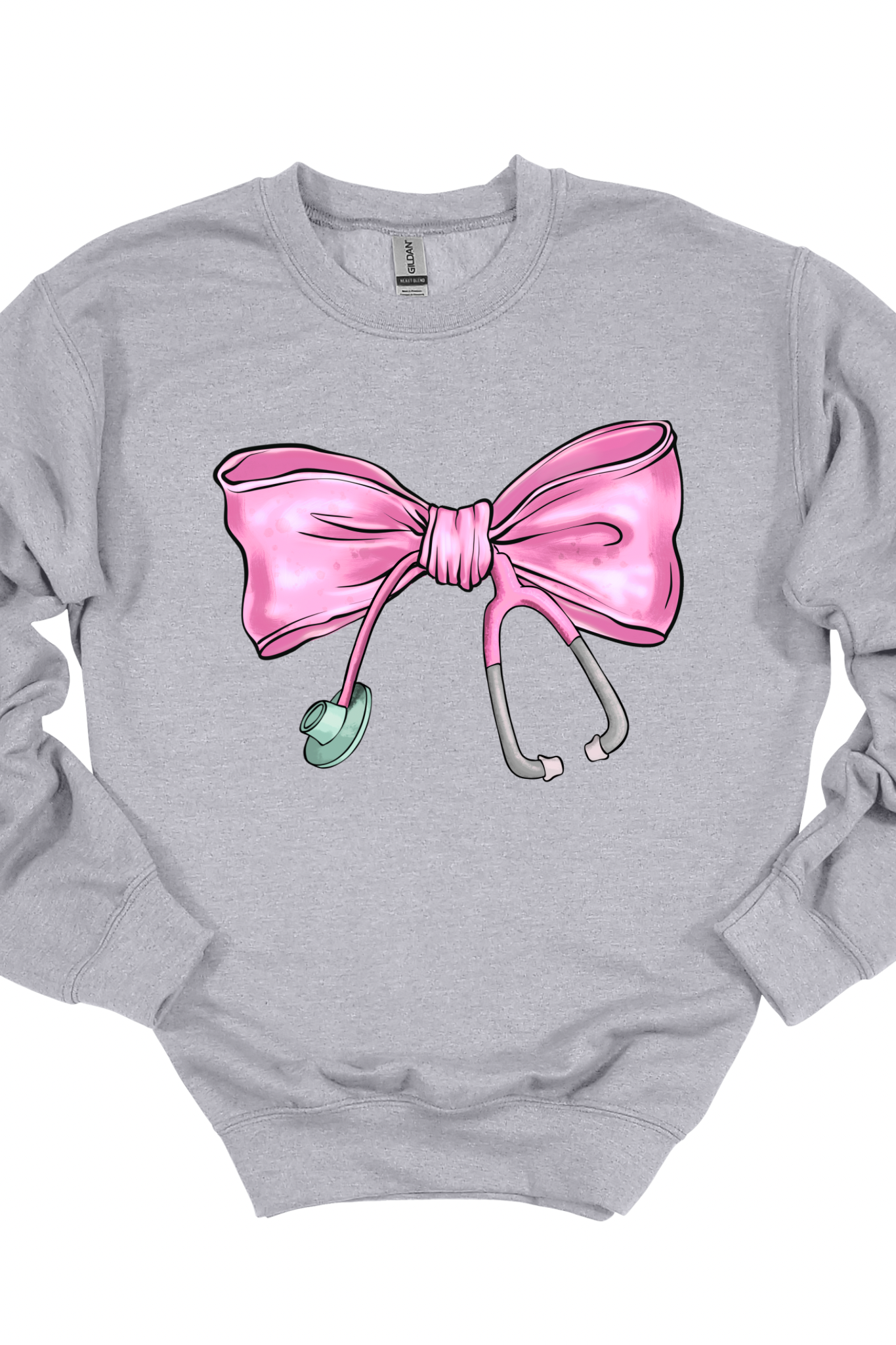 Pink Bow Stethoscope Graphic Tee / Crewneck / Hoodie