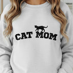 Purrfectly Cozy Cat Mom | T-Shirt, Crewneck & Hoodie