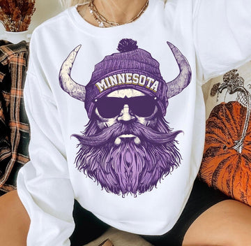 Minnesota Football Sweatshirt | Vikings Fan | Crew Neck