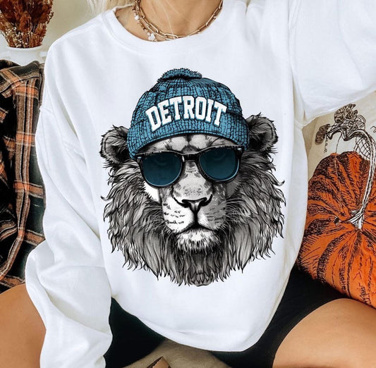 Detroit Football-Lions Fan Sweatshirt –  Unisex Crewneck