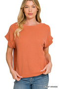 Waffle Knit Cap Sleeve Top | Modern Grace Boutique