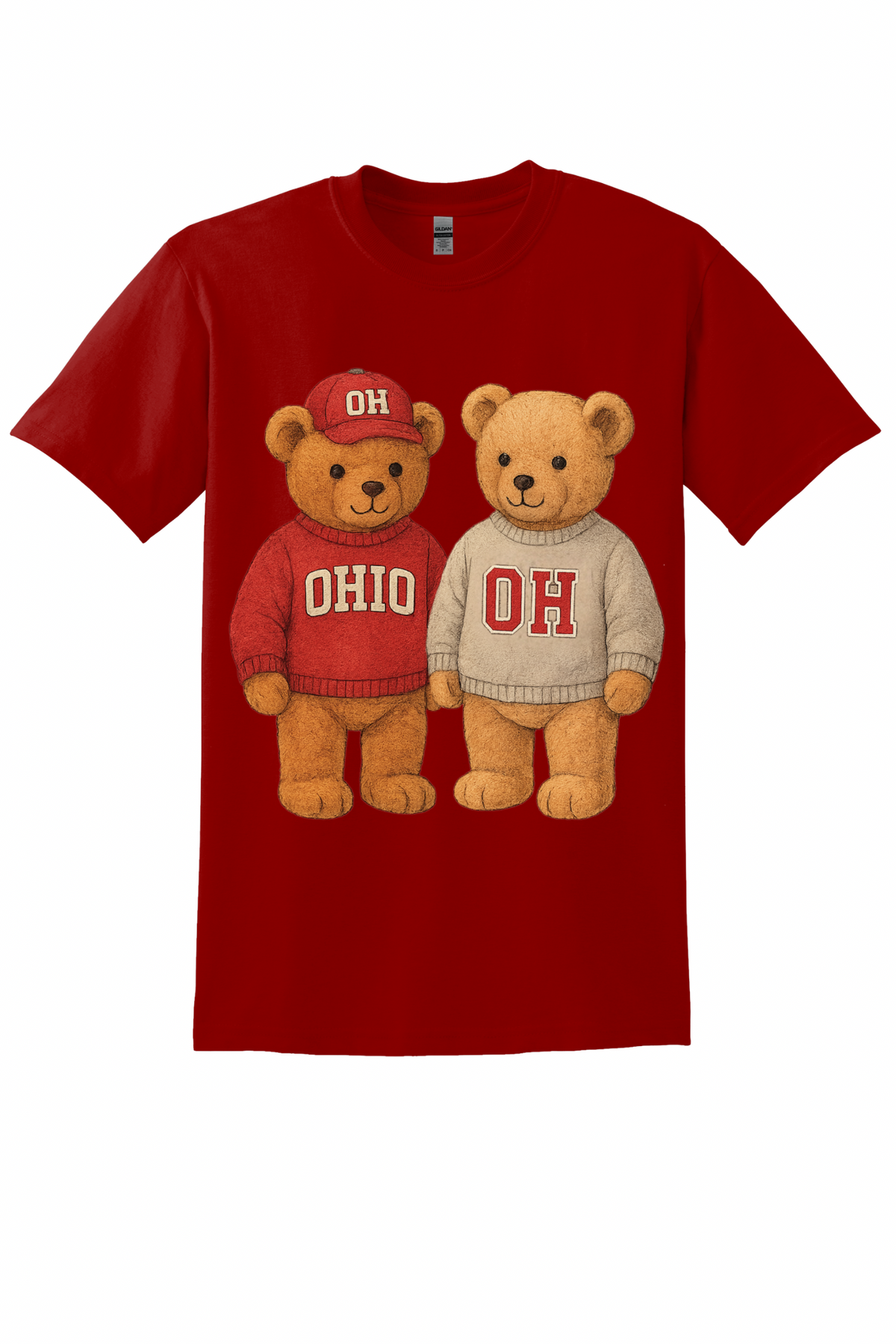Buckeye Bear Game Day 🧸❤️🩶 | Modern Grace Boutique
