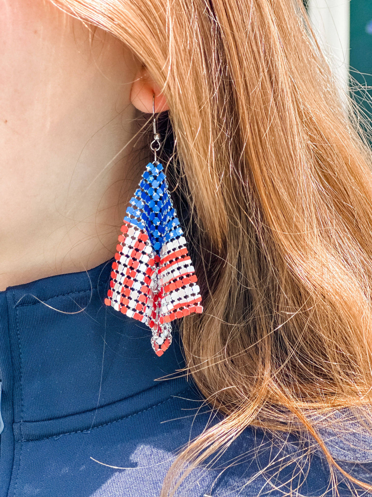 "I Love America" Flag Dangles | Modern Grace Boutique