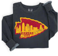 ❤️💛 Kansas City Skyline Football Crewneck | T-Shirt, Crewneck & Hoodie | Modern Grace Boutique